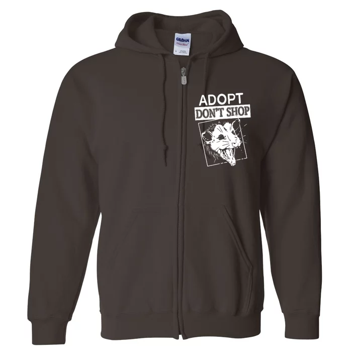 Adopt DonT Shop Full Zip Hoodie