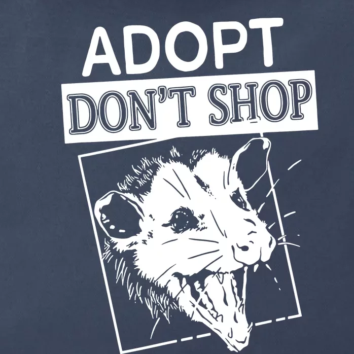 Adopt DonT Shop Zip Tote Bag