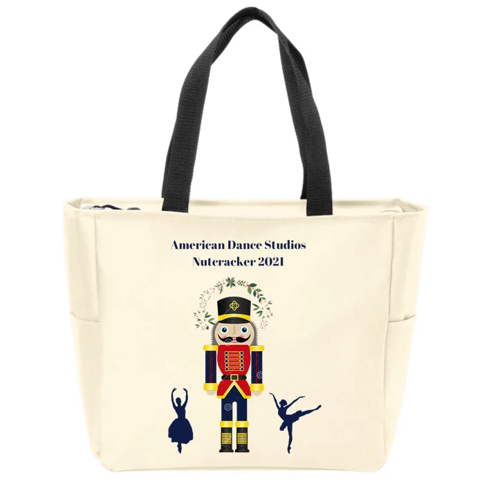 American Dance Studios Nutcrackerballerina Zip Tote Bag