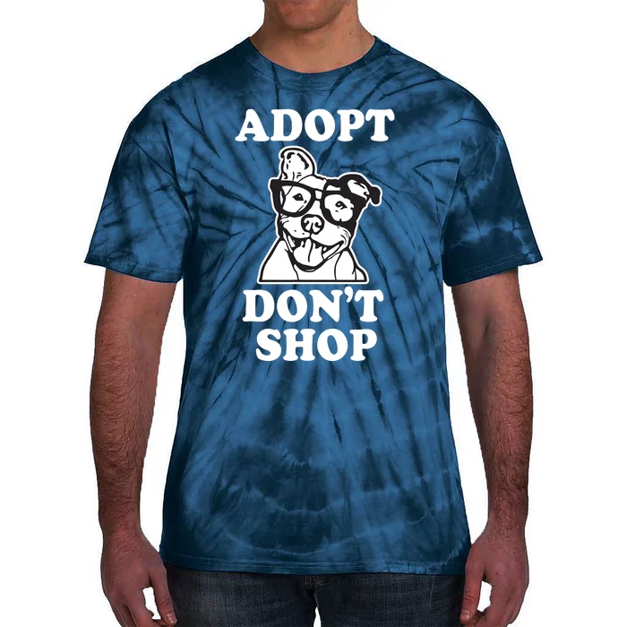 Adopt Dont Shop Pitbull Dog Rescue Adoption Tie-Dye T-Shirt