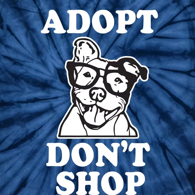 Adopt Dont Shop Pitbull Dog Rescue Adoption Tie-Dye T-Shirt