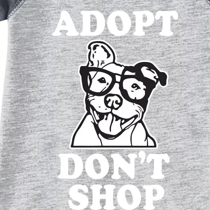 Adopt Dont Shop Pitbull Dog Rescue Adoption Infant Baby Jersey Bodysuit