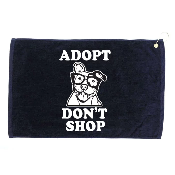 Adopt Dont Shop Pitbull Dog Rescue Adoption Grommeted Golf Towel