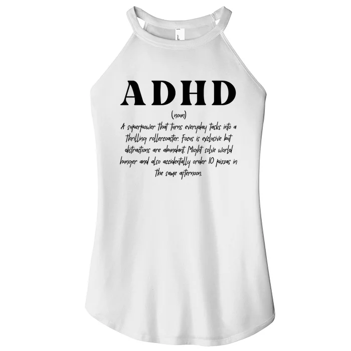 Adhd Definition Supporter Women’s Perfect Tri Rocker Tank