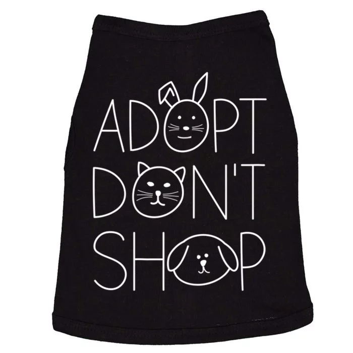 Adopt Don't Shop Animal Rescue Gift For Animal Lovers Doggie Tank