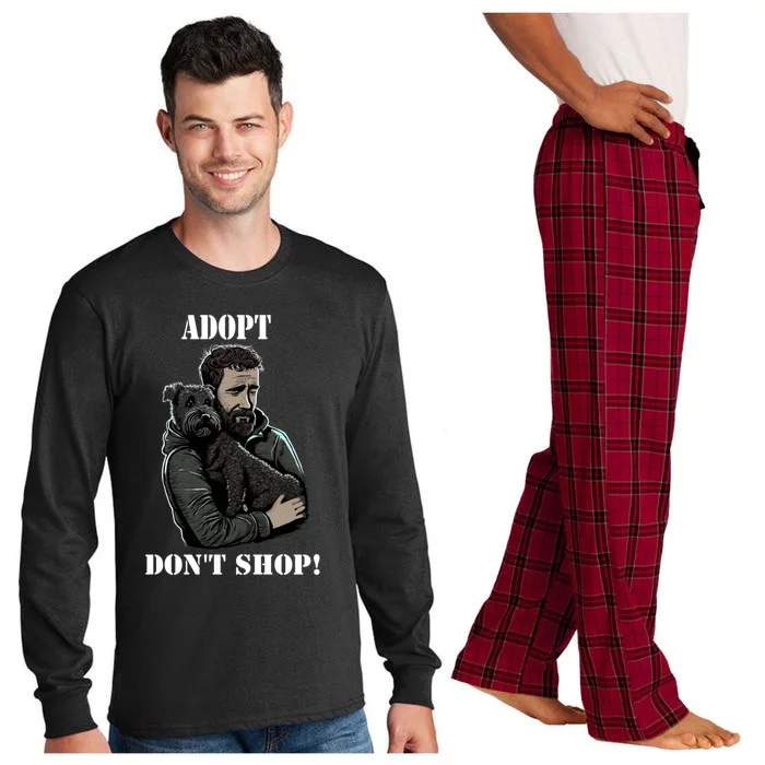 Adopt Dont Shop! Rescue Dog Cool Gift Long Sleeve Pajama Set