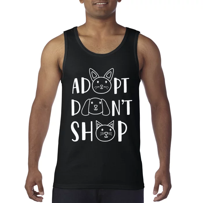 Adopt Don't Shop Dog Adoption Pet Animal Rescue Tank Top