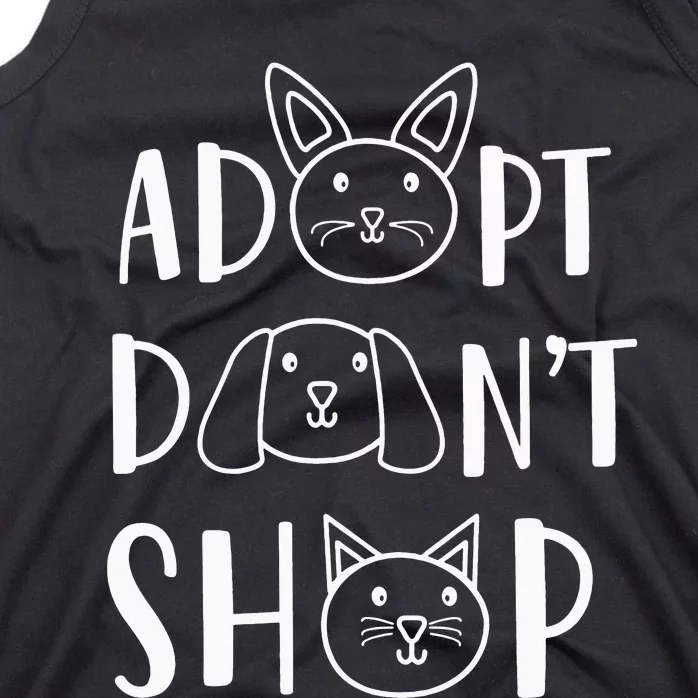 Adopt Don't Shop Dog Adoption Pet Animal Rescue Tank Top