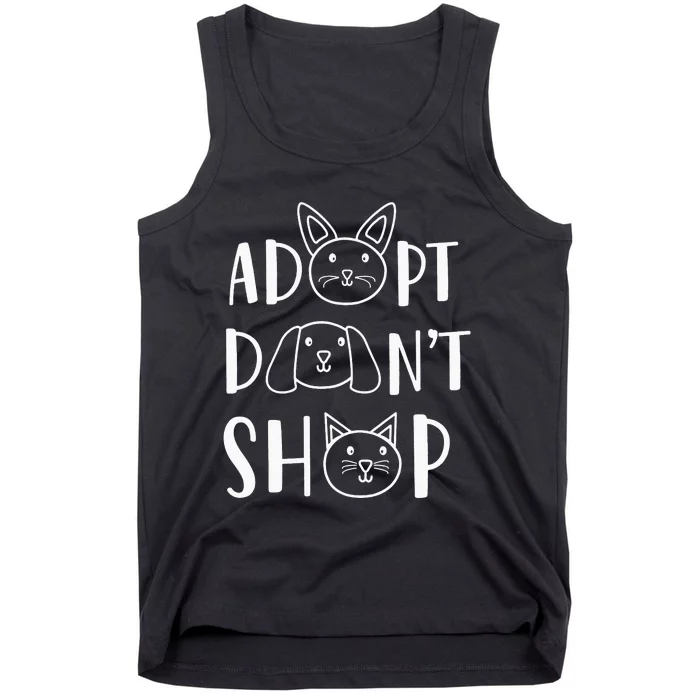 Adopt Don't Shop Dog Adoption Pet Animal Rescue Tank Top