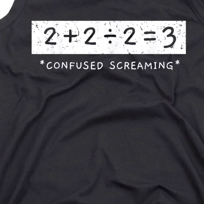 Addition Division Subtraction Equals Math Learning Ability Tank Top