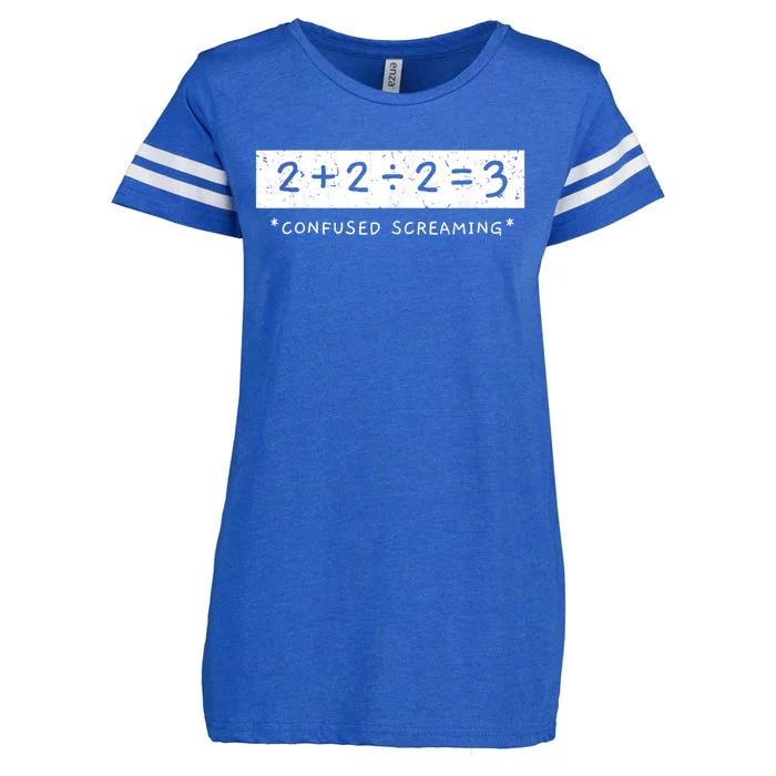 Addition Division Subtraction Equals Math Learning Ability Enza Ladies Jersey Football T-Shirt