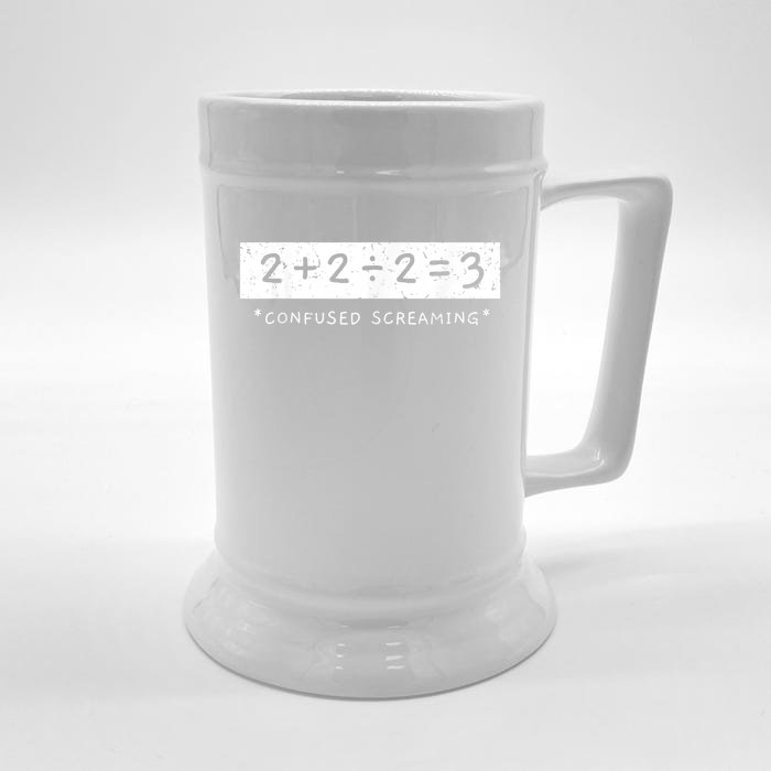 Addition Division Subtraction Equals Math Learning Ability Front & Back Beer Stein