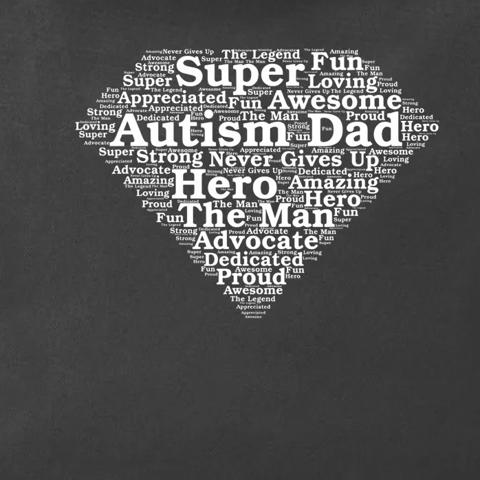 Autism Dad Superhero Fathers Day Zip Tote Bag