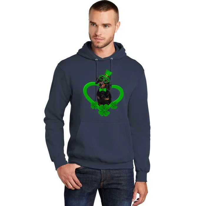 Awesome Dachshund Saint Patrick's Day Dog Dad Mom Tall Hoodie