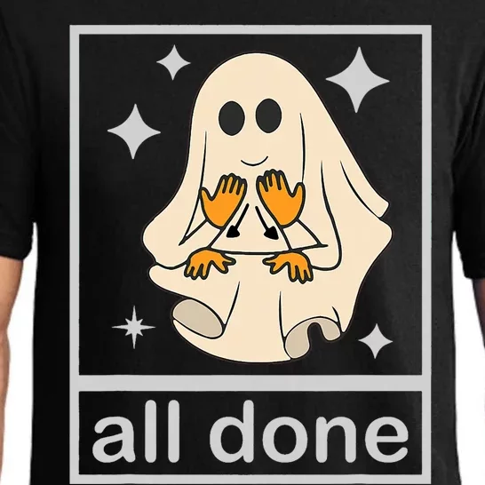 All Done Sign Language Speech Pathology Teacher Halloween Pajama Set