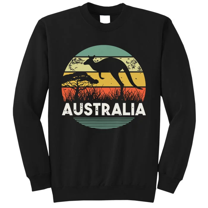 Australia Day Shirts Funny Australian Kangaroo Vintage Tall Sweatshirt