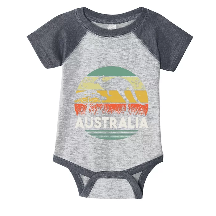 Australia Day Shirts Funny Australian Kangaroo Vintage Infant Baby Jersey Bodysuit