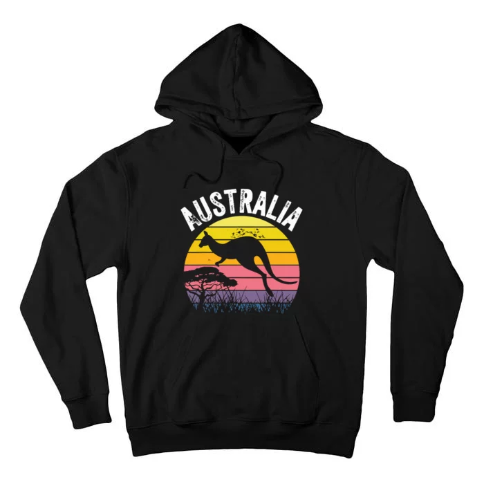 Australia Day Shirts Funny Australian Kangaroo Vintage Tall Hoodie