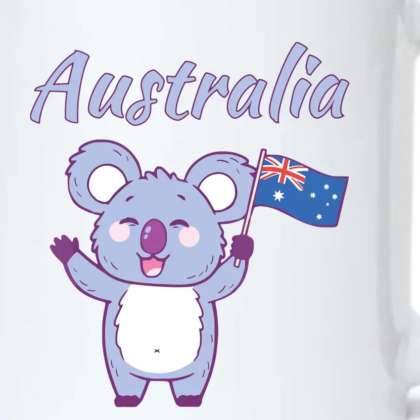 Australia Day Shirts Funny Koala Australian Flag Black Color Changing Mug