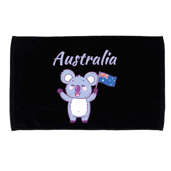 Australia Day Shirts Funny Koala Australian Flag Microfiber Hand Towel