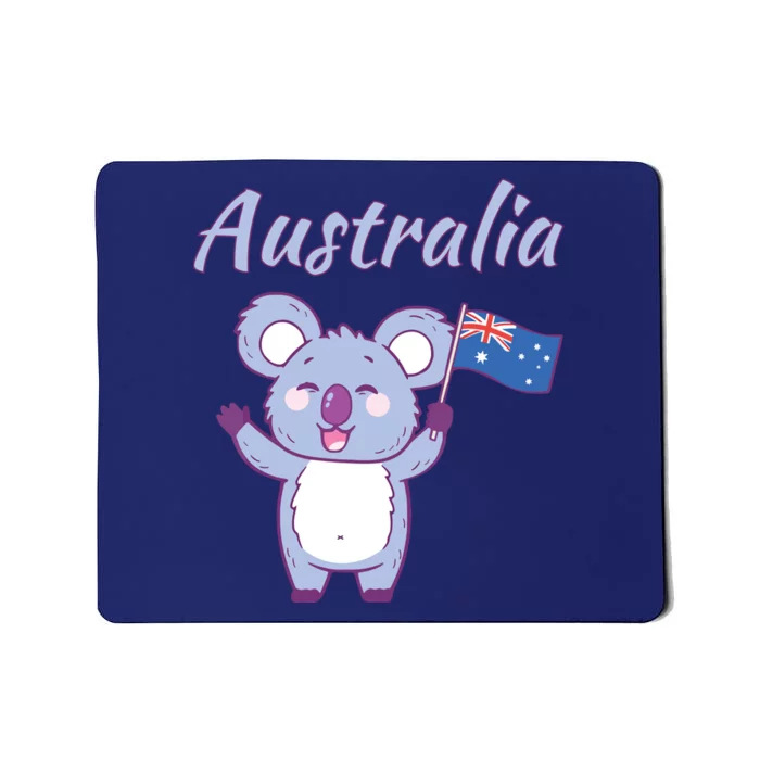 Australia Day Shirts Funny Koala Australian Flag Mousepad