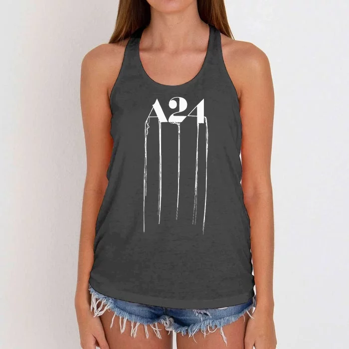 A24 Death Standing Women's Knotted Racerback Tank