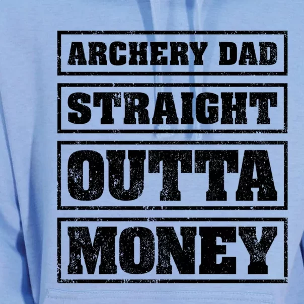 Archery Dad Straight Outta Money Funny Archery Father's Day Gift Unisex Surf Hoodie