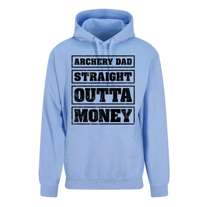 Archery Dad Straight Outta Money Funny Archery Father's Day Gift Unisex Surf Hoodie