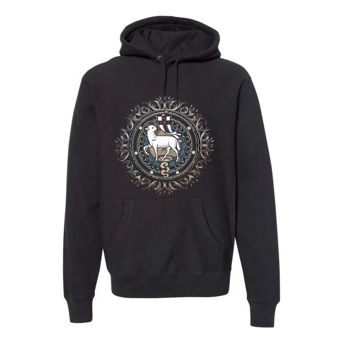 Agnus Dei Sanctus Traditional Latin Mass Catholic Premium Hoodie