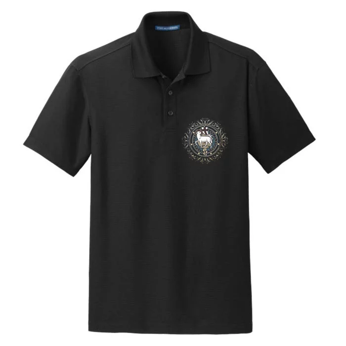 Agnus Dei Sanctus Traditional Latin Mass Catholic Dry Zone Grid Performance Polo