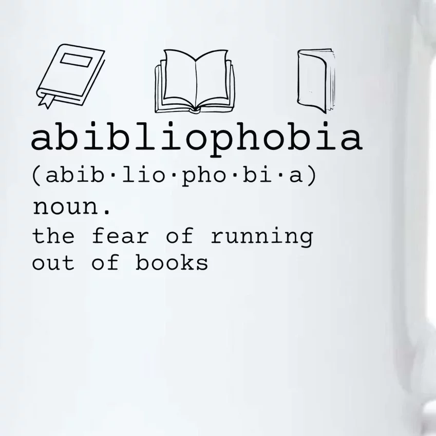 Abibliophobia definition the fear of running out of books Black Color Changing Mug