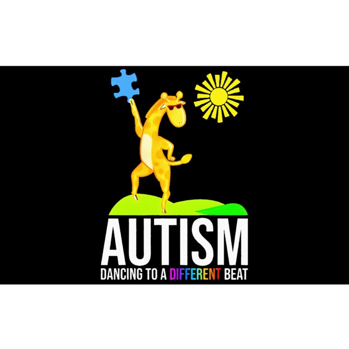 Autism Dancing To A Different Beat Funny Awareness Giraffe Bumper Sticker