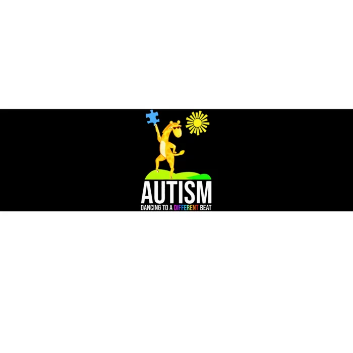 Autism Dancing To A Different Beat Funny Awareness Giraffe Bumper Sticker