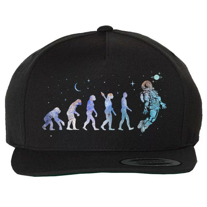 Astronaut Dunking The Moon Funny Graphic Gift Wool Snapback Cap