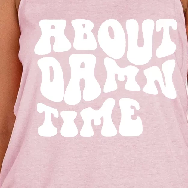 About Damn Time Apparel Women's Knotted Racerback Tank