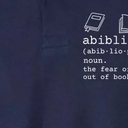 Abibliophobia Definition The Fear Of Running Out Of Books Softstyle Adult Sport Polo