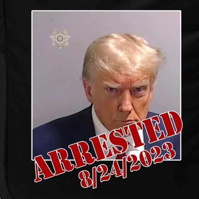 Arrested Donald Trump Mugshot Impact Tech Backpack