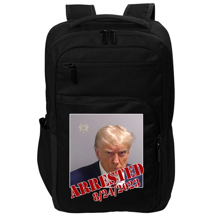 Arrested Donald Trump Mugshot Impact Tech Backpack