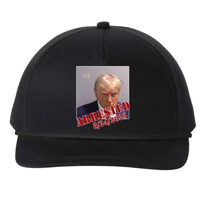 Arrested Donald Trump Mugshot Snapback Five-Panel Rope Hat