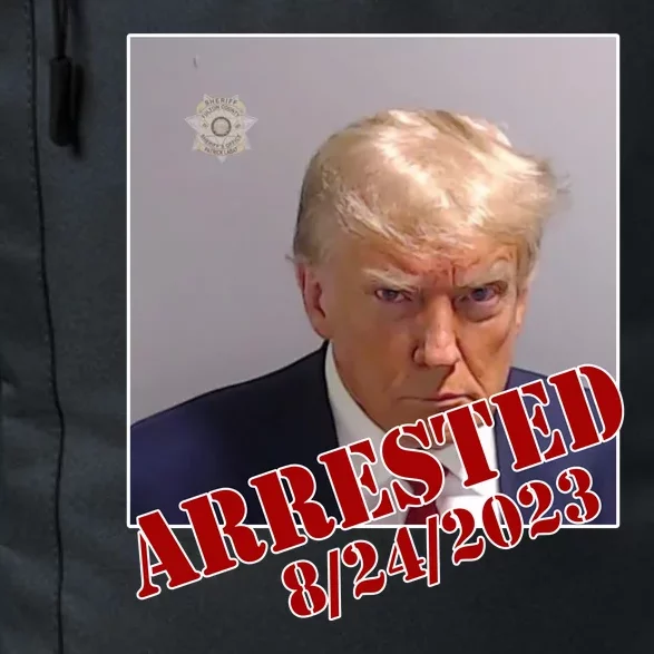 Arrested Donald Trump Mugshot Daily Commute Backpack