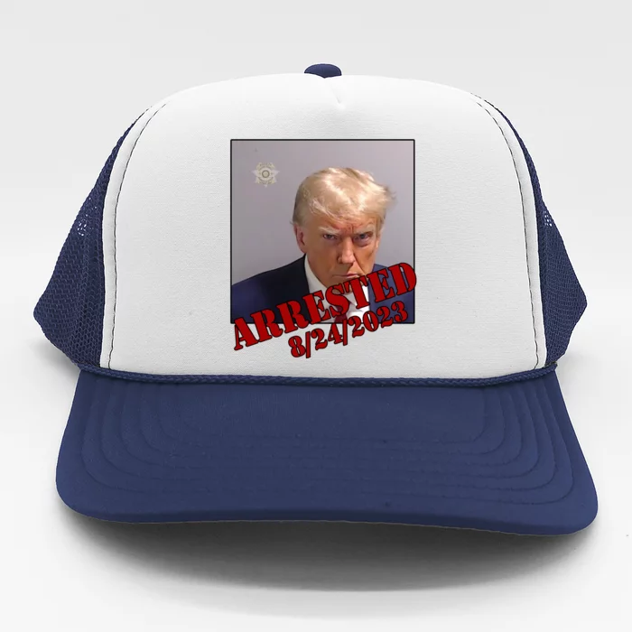 Arrested Donald Trump Mugshot Trucker Hat