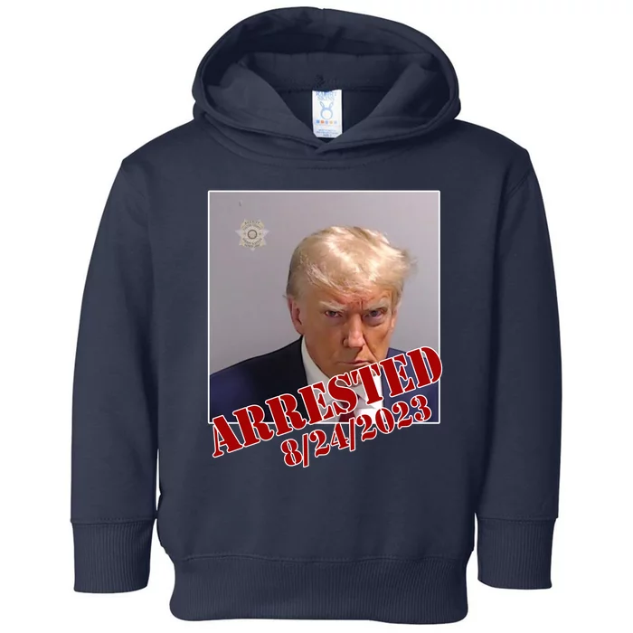 Arrested Donald Trump Mugshot Toddler Hoodie