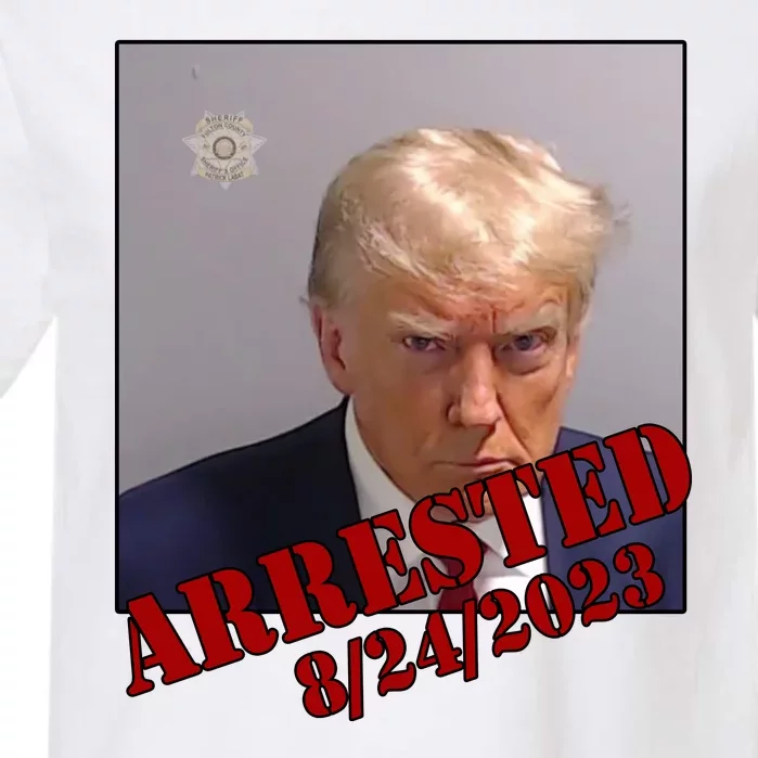 Arrested Donald Trump Mugshot Garment-Dyed Heavyweight T-Shirt