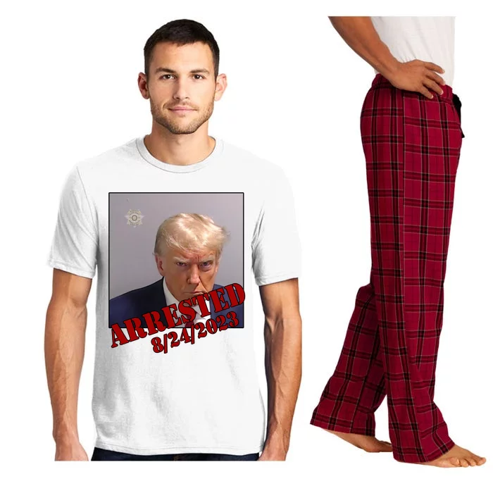 Arrested Donald Trump Mugshot Pajama Set