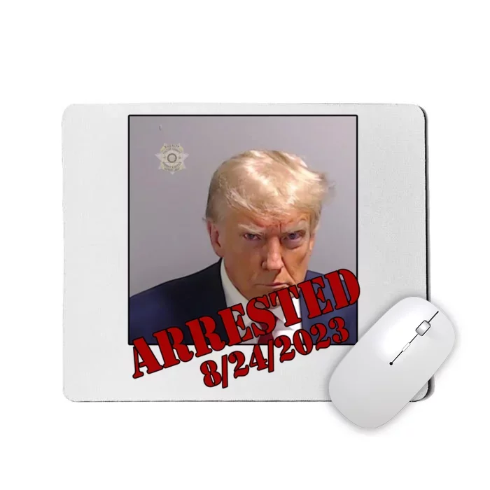 Arrested Donald Trump Mugshot Mousepad