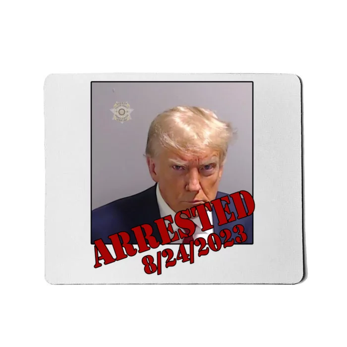 Arrested Donald Trump Mugshot Mousepad