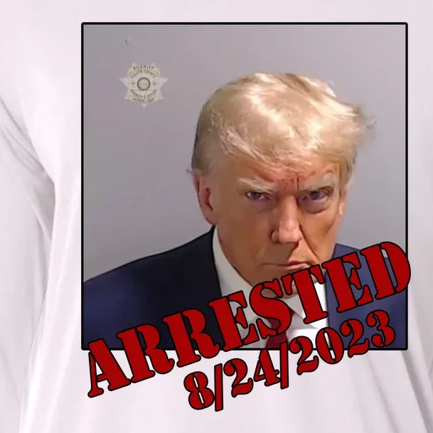 Arrested Donald Trump Mugshot Cooling Performance Long Sleeve Crew