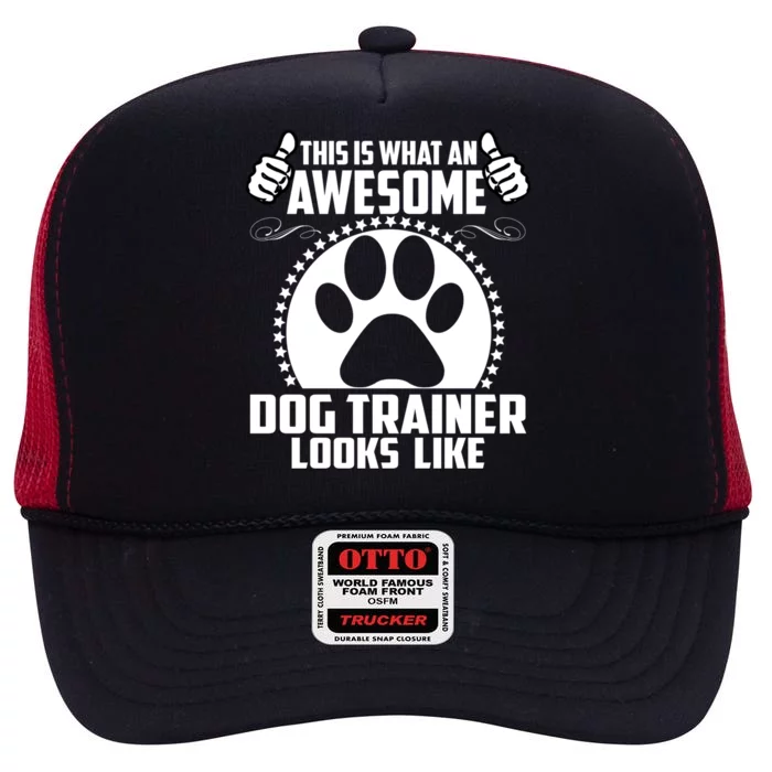 Awesome Dog Trainer Tee I Make Sit Happen Cute Dog Trainer Cute Gift High Crown Mesh Trucker Hat