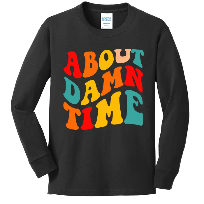 About Damn Time Apparel Kids Long Sleeve Shirt