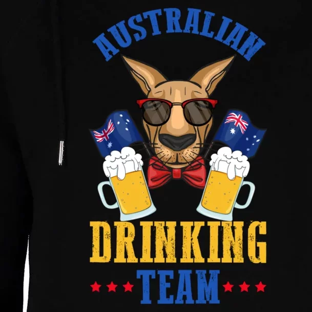 Australian Drinking Team Womens Funnel Neck Pullover Hood